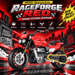 1:8 Red Power-Cruiser Motorcycle Building Kit | Mechanical Building Kits | BrickRoyal