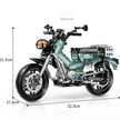 1:8 Retro Trail Motorcycle Building Kit | Mechanical Building Kits | BrickRoyal