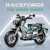 1:8 Retro Trail Motorcycle Building Kit | Mechanical Building Kits | BrickRoyal