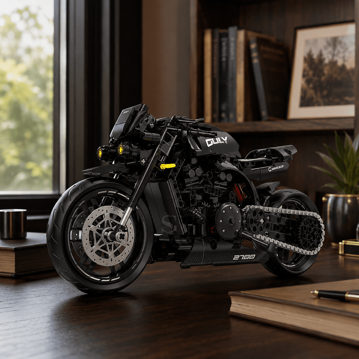 1:8 Streetfighter Motorcycle Building Kit | Mechanical Building Kits | BrickRoyal
