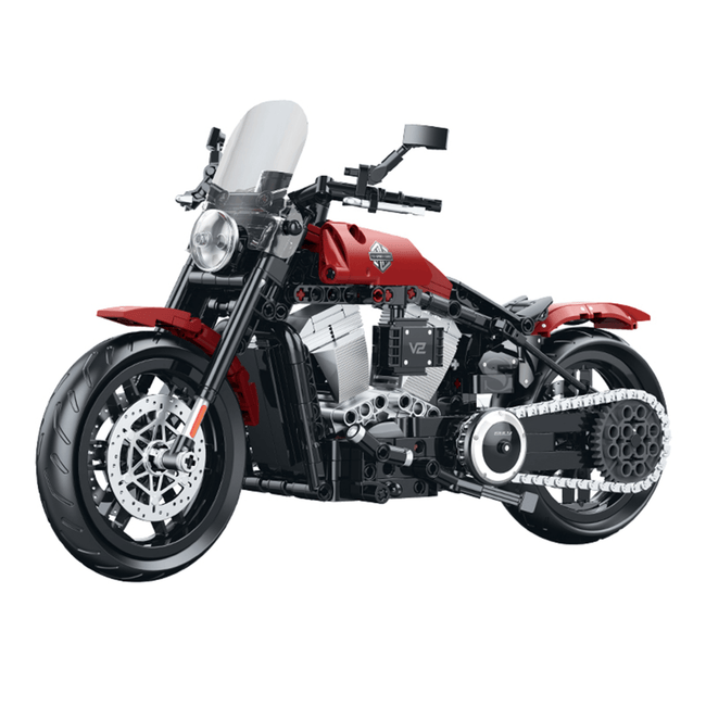 1:8 Touring Cruiser Motorcycle Building Kit | Mechanical Building Kits | BrickRoyal