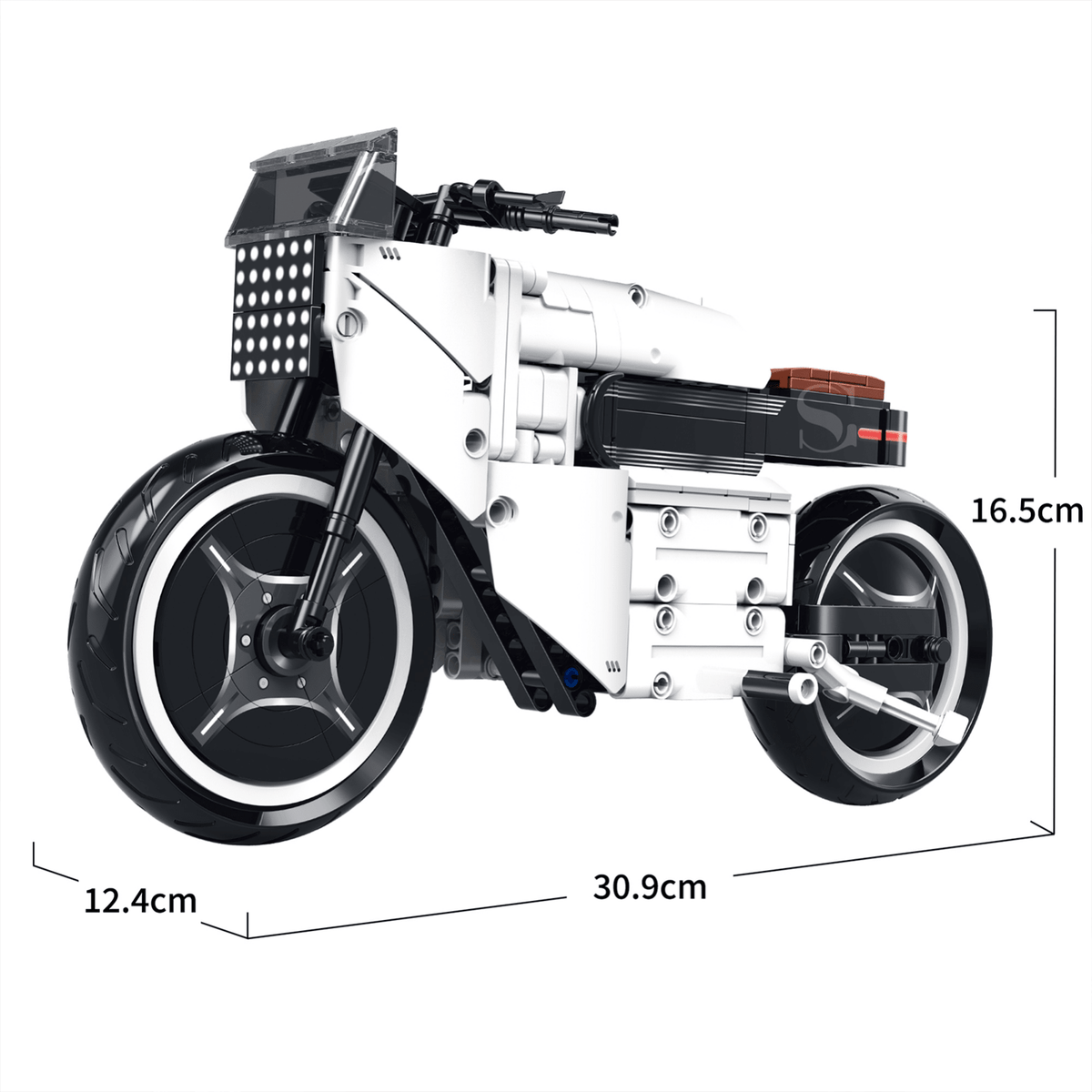 1:8 Urban Roadster Motorcycle Building Kit | Mechanical Building Kits | BrickRoyal
