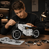 1:8 Urban Roadster Motorcycle Building Kit | Mechanical Building Kits | BrickRoyal