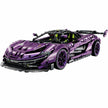 A 3,224-piece 1:8 electroplated metallic-purple concept supercar with butterfly doors, adjustable rear wing, engine linkage and 4 wheel suspension.
