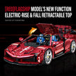 1:8 Concept Supercar Building Set Electroplated Red