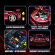 1:8 Concept Supercar Building Set Electroplated Red