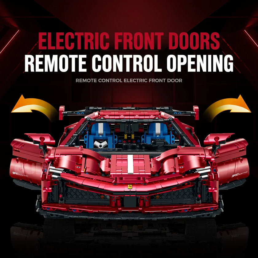 1:8 Concept Supercar Building Set Electroplated Red
