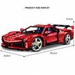 1:8 Concept Supercar Building Set Electroplated Red