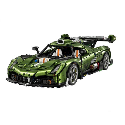 1:8 Concept Supercar Building Set — Metallic Green
