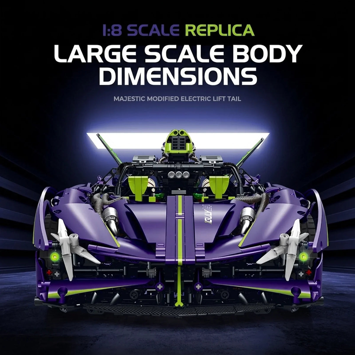 1:8 Concept Combat Supercar — Nitro Purple