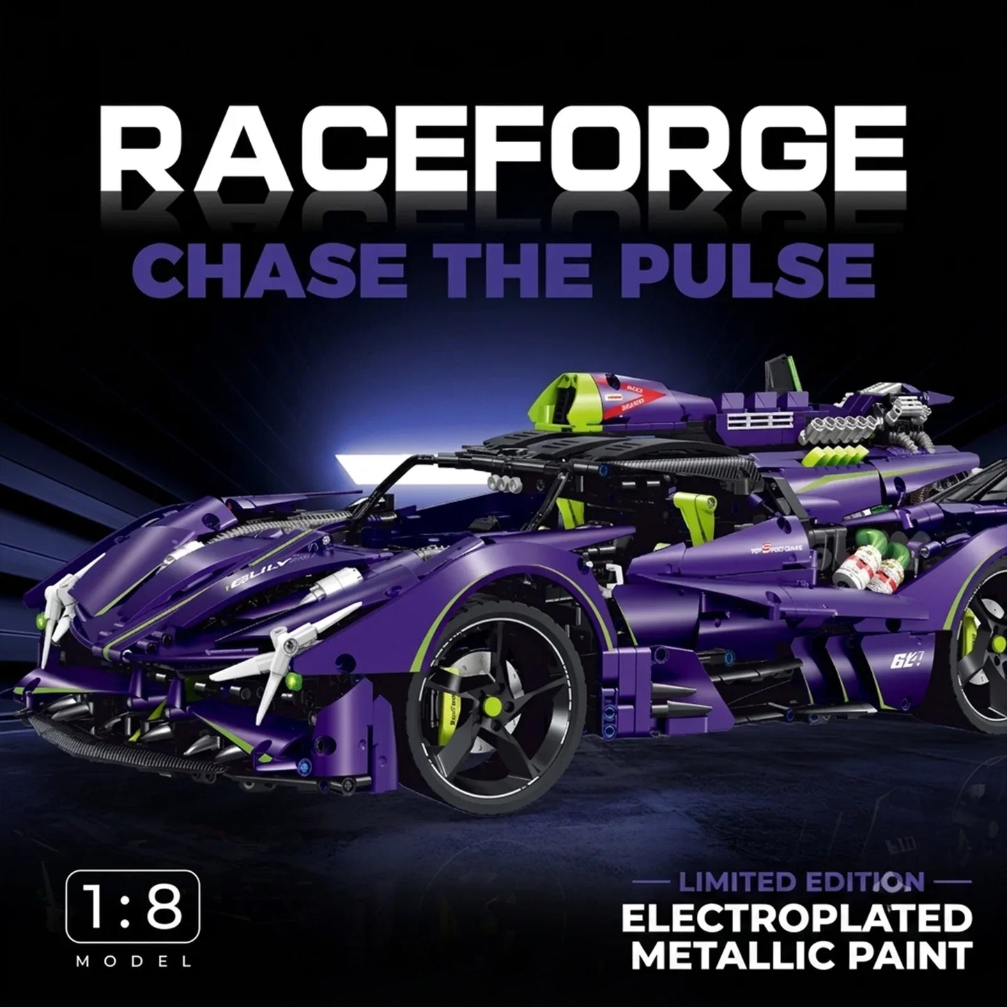 1:8 Concept Combat Supercar — Nitro Purple