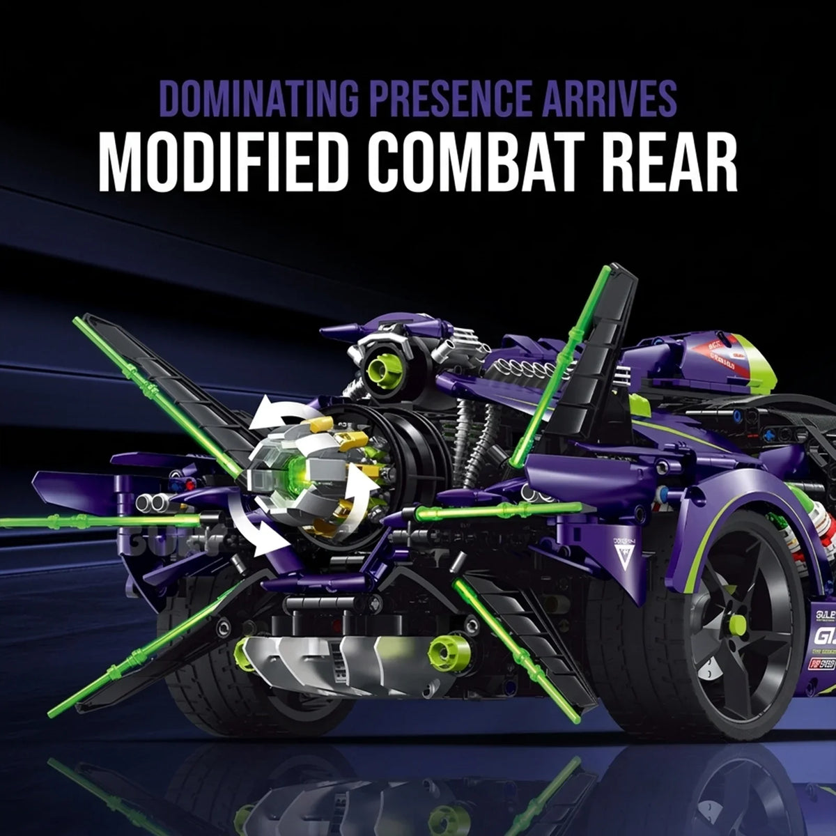 1:8 Concept Combat Supercar — Nitro Purple