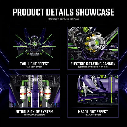 1:8 Concept Combat Supercar — Nitro Purple