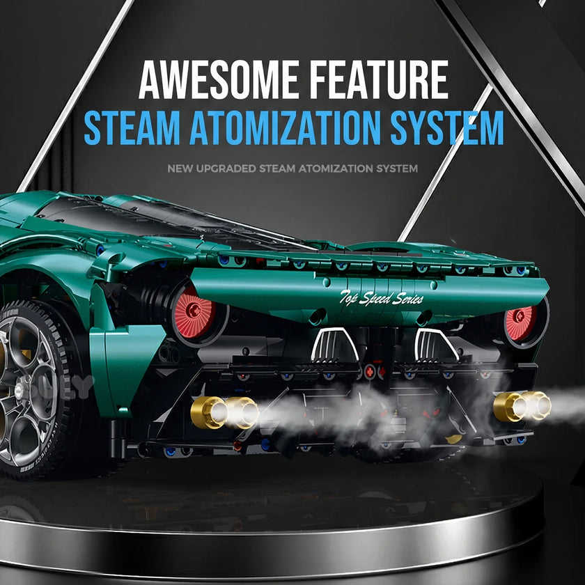 1:8 Concept Supercar Building Set — British Green