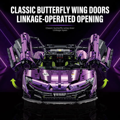 1:8 Concept Supercar Building Set — Electroplated Purple
