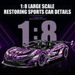 1:8 Concept Supercar Building Set — Electroplated Purple