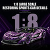 1:8 Concept Supercar Building Set — Electroplated Purple