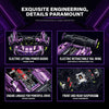 1:8 Concept Supercar Building Set — Electroplated Purple