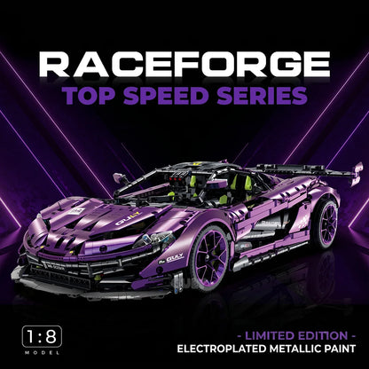 1:8 Concept Supercar Building Set — Electroplated Purple