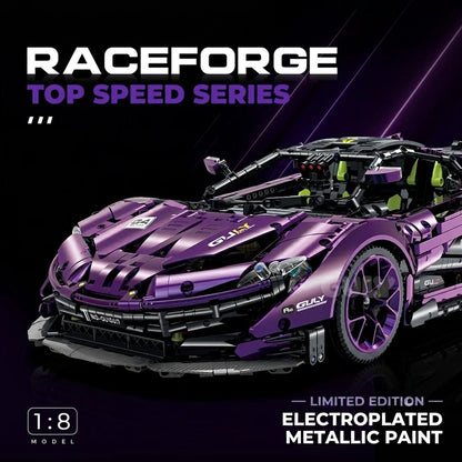 1:8 Concept Supercar Building Set — Electroplated Purple