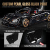 1:8 Concept Supercar Building Set — Gloss Black & Gold