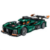 A 3,537-piece 1:8 electroplated racing-green endurance concept car with scissor doors, 3-speed gearshift and steering linkage. Static display, RC-upgradeable with motorized lift wing. Collectible model, 14+.