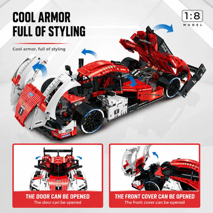 1:8 Endurance Racing Hypercar — Red White