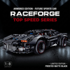 Armored 1:8 Concept Supercar — Matte Black