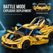 1:8 Track Concept Supercar Building Set — Yellow