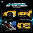 1:8 Track Concept Supercar Building Set — Yellow