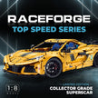 1:8 Track Concept Supercar Building Set — Yellow