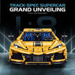 1:8 Track Concept Supercar Building Set — Yellow