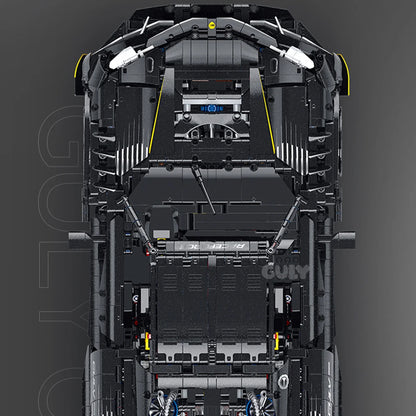 1:8 Track Supercar Building Set — Meteorite Black