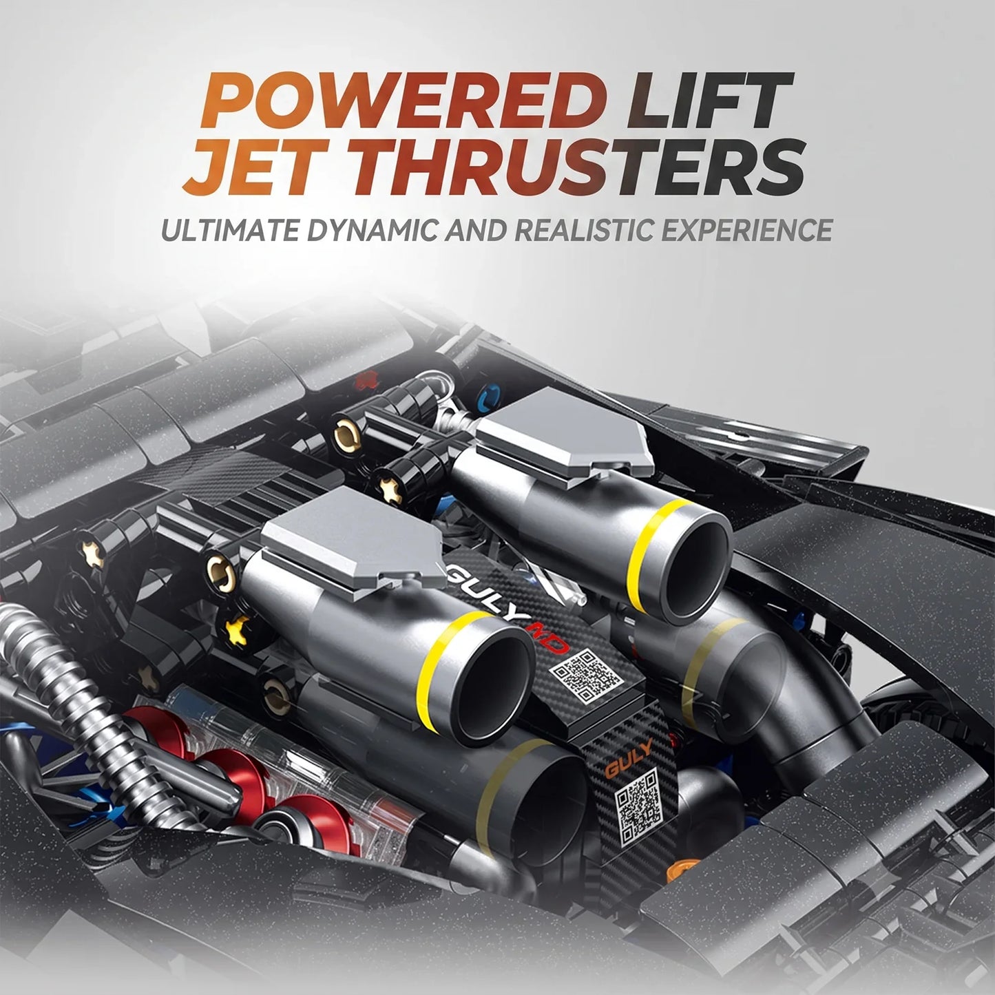 1:8 Track Supercar Building Set — Meteorite Black