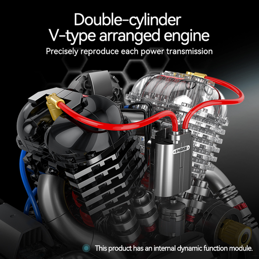 Cover Head V-Twin Engine Building Blocks