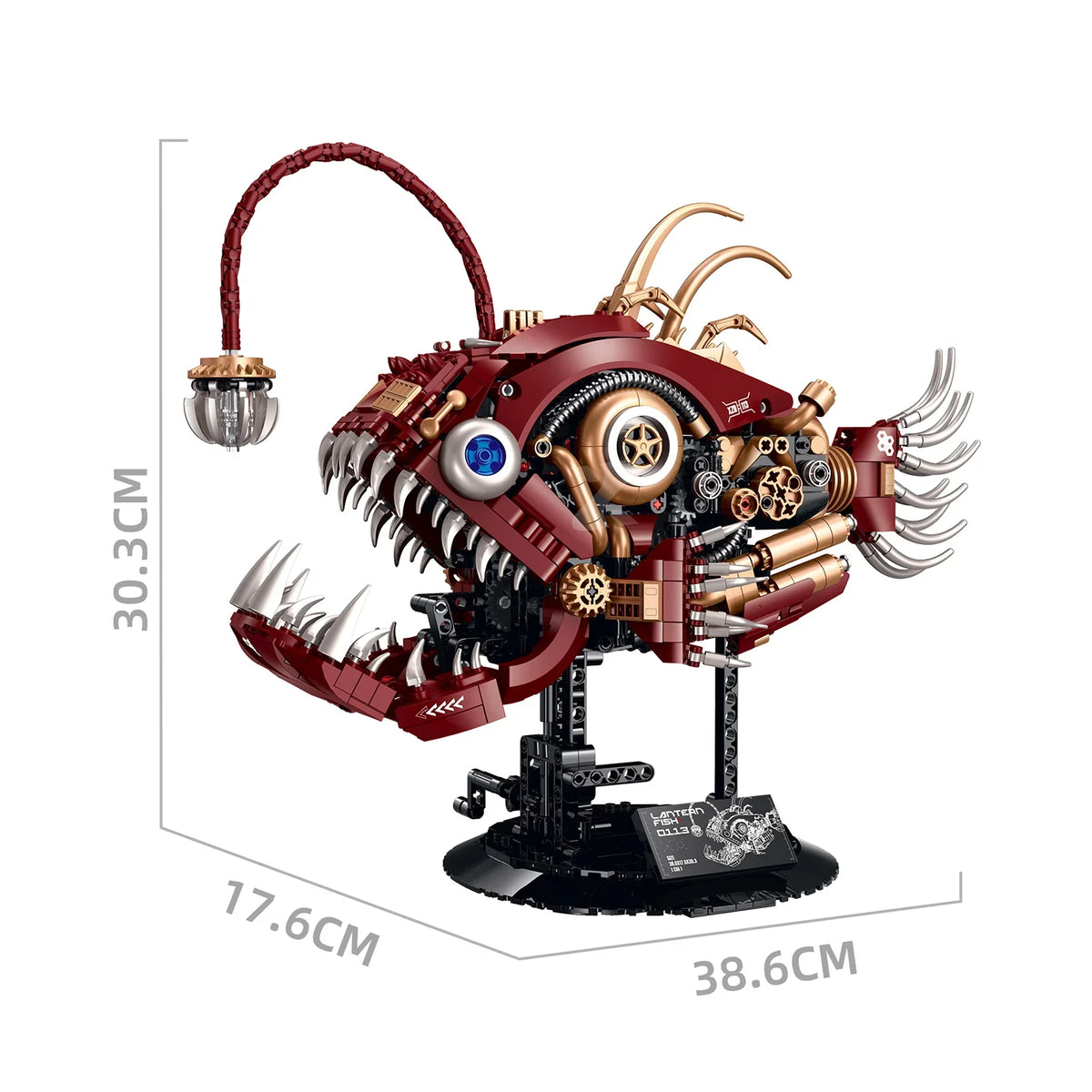 Steam Punk Mechanical Lantern Fish Building Blocks