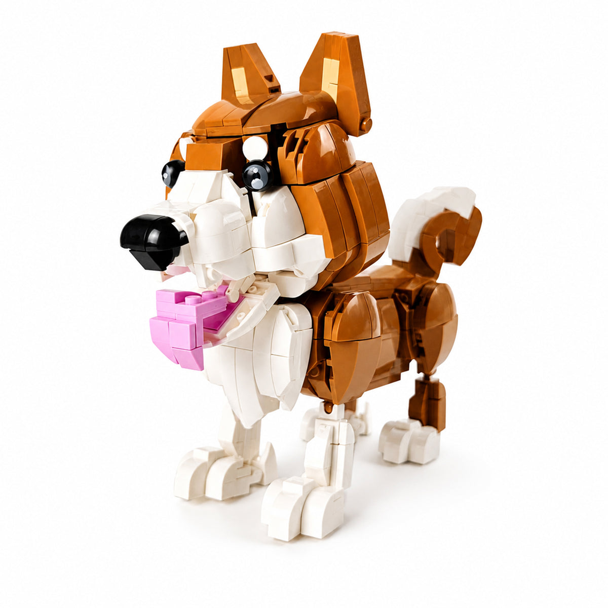 Meet the Shiba Inu That Never Needs a Walk – A Brick Companion for Your Desk Building Set