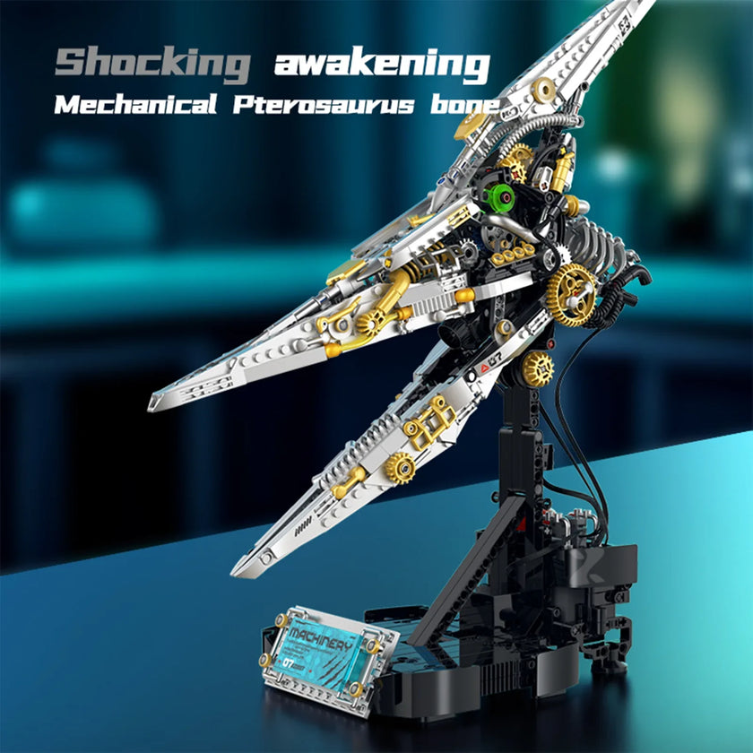 Motorized Pterosaur Skull Building Kit