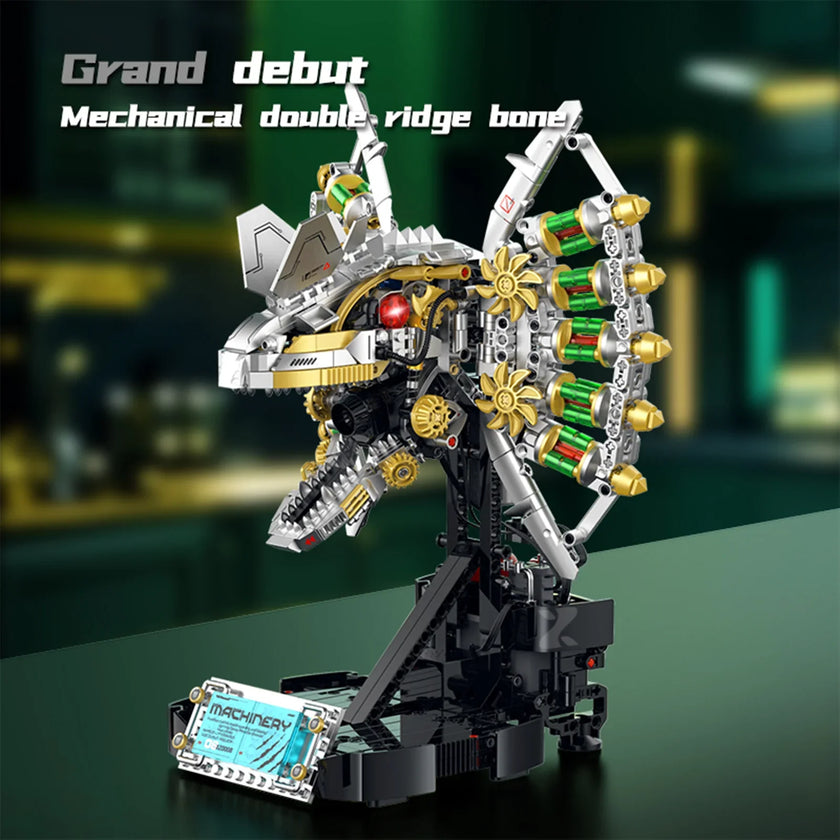 Motorized Dilophosaurus Skull Building Kit
