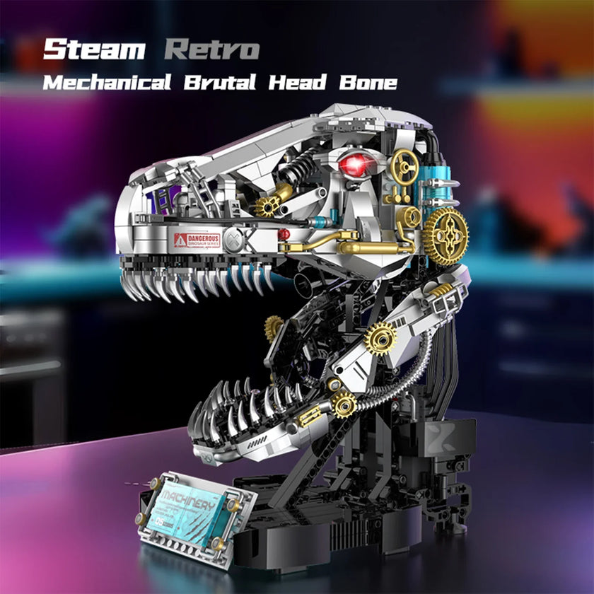 Motorized T-Rex Skull Building Kit