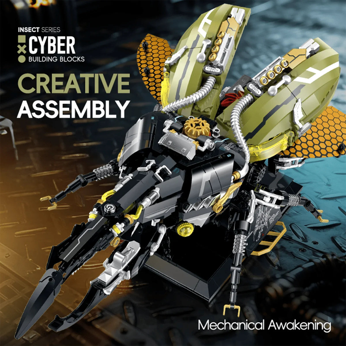 Mechanical Hercules Beetle Building Set