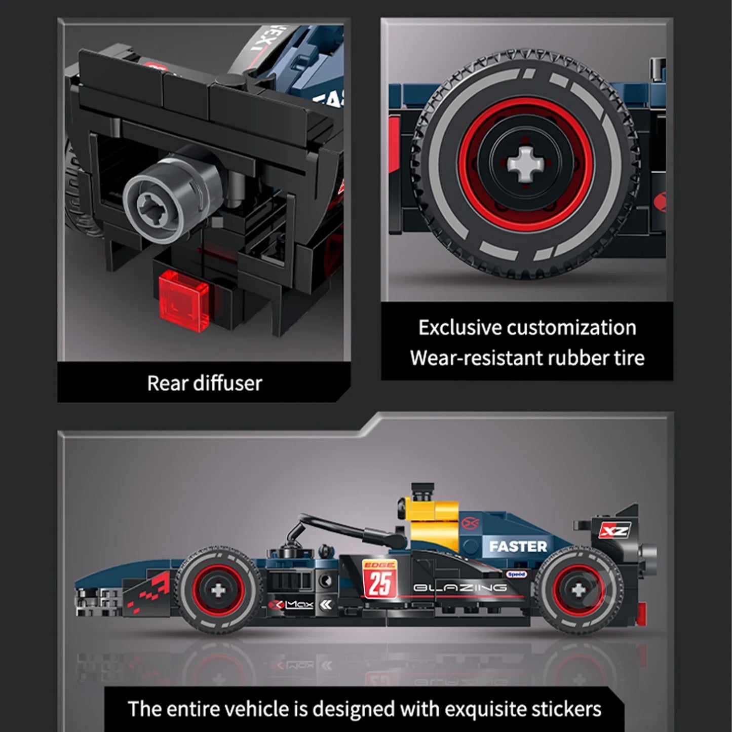 Grand Prix Formula Race Car Building Blocks