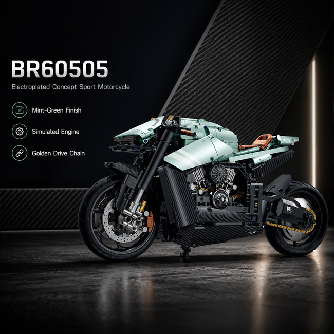 1:5 Electroplated Concept Sport Motorcycle Building Set