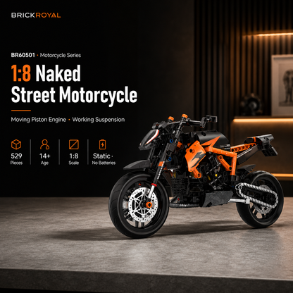 1:8 Naked Street Motorcycle Building Kit