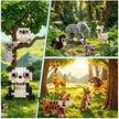 Build Your Own Safari: 12 Mini Animal Brick Models for Desk & Shelf