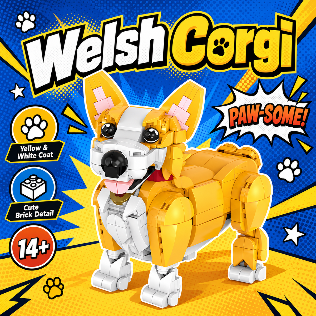 Build a Welsh Corgi That Sits, Stands, and Steals Your Desk Building Set