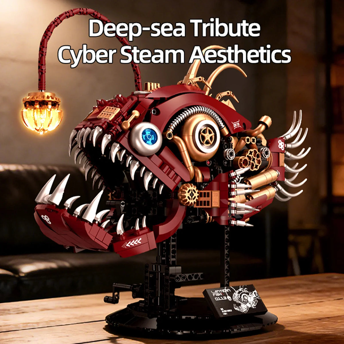 Steam Punk Mechanical Lantern Fish Building Blocks