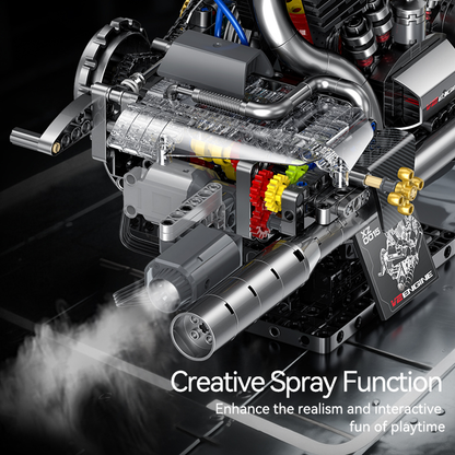 Cover Head V-Twin Engine Building Blocks
