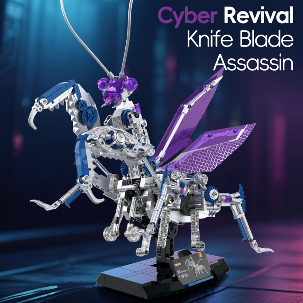 Cyberpunk Bionic Mantis Building Blocks