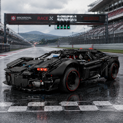 Armored 1:8 Concept Supercar — Matte Black